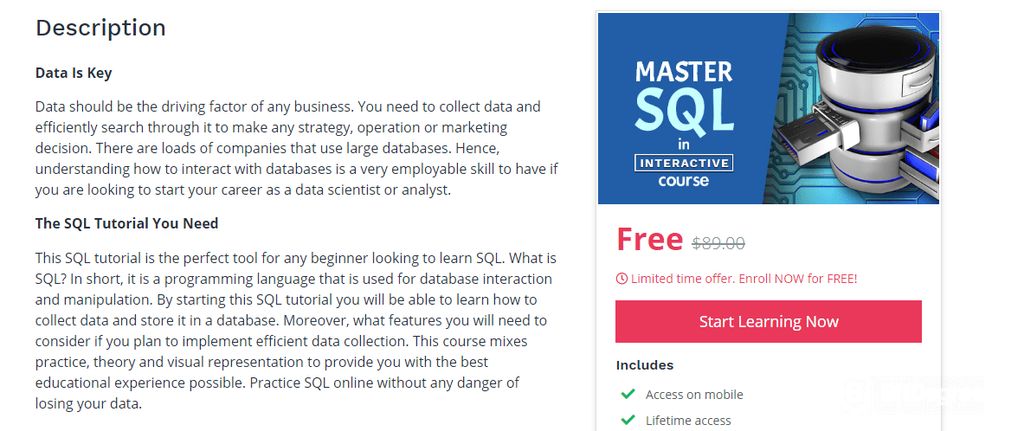 在线sql练习-掌握SQL