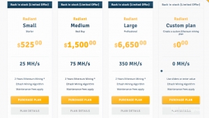 Ethereum cloud mining prices