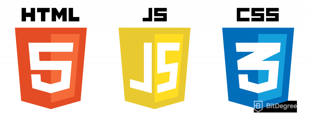 Front end vs back end developer - Coding languages logo