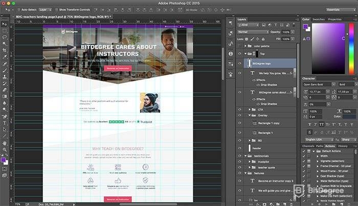 how to become a web designer - adobe photoshop