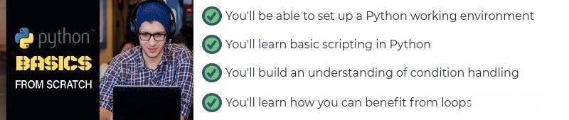 Khóa học Python tốt nhất: Học kiến ​​thức cơ bản về Python từ đầu.