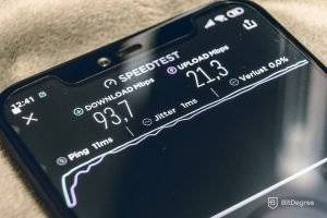 ¿Qué es el 5G? Prueba de velocidad en un teléfono.