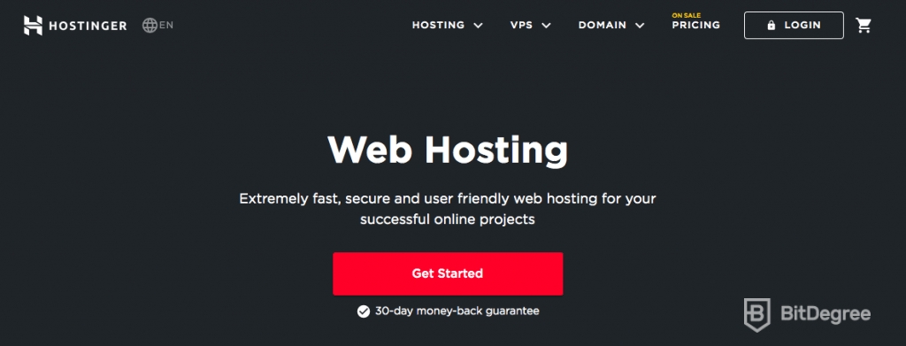 Best CMS: Hostinger Hosting