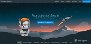 Framework thay thế Bootstrap: Trang Foundation.