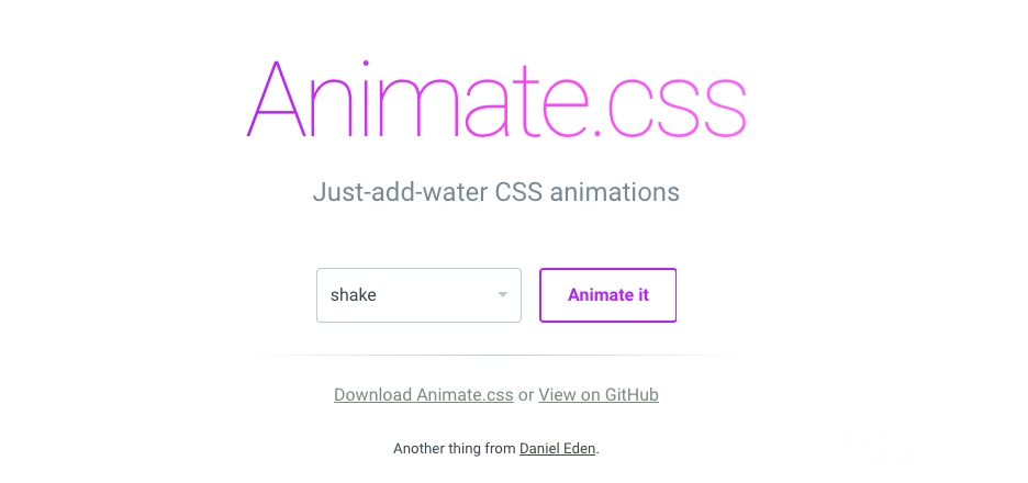 Frameworks FrontEnd: Página de Animate.CSS.