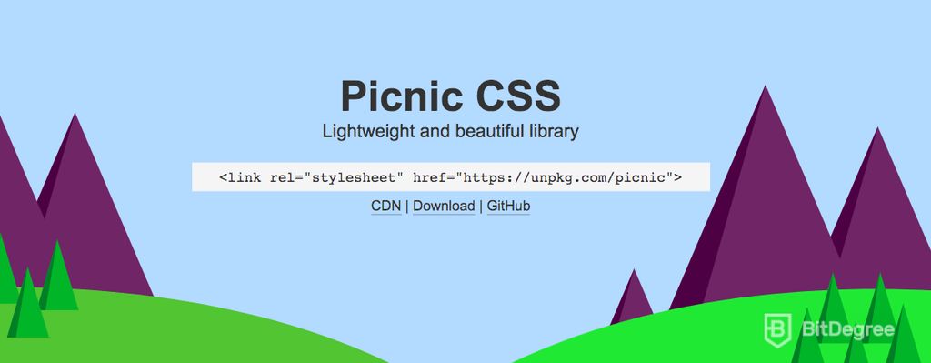 Framework CSS tốt nhất: Picnic CSS.