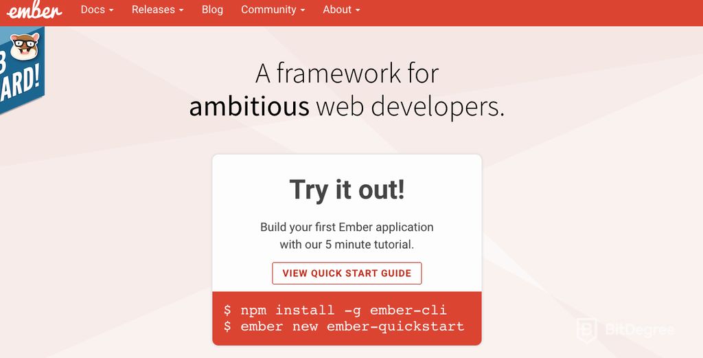 Librerías JavaScript: Probar el framework Ember.js.