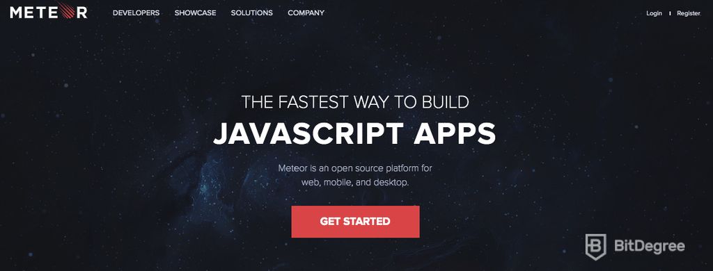 Librerías JavaScript: Página web Meteor.