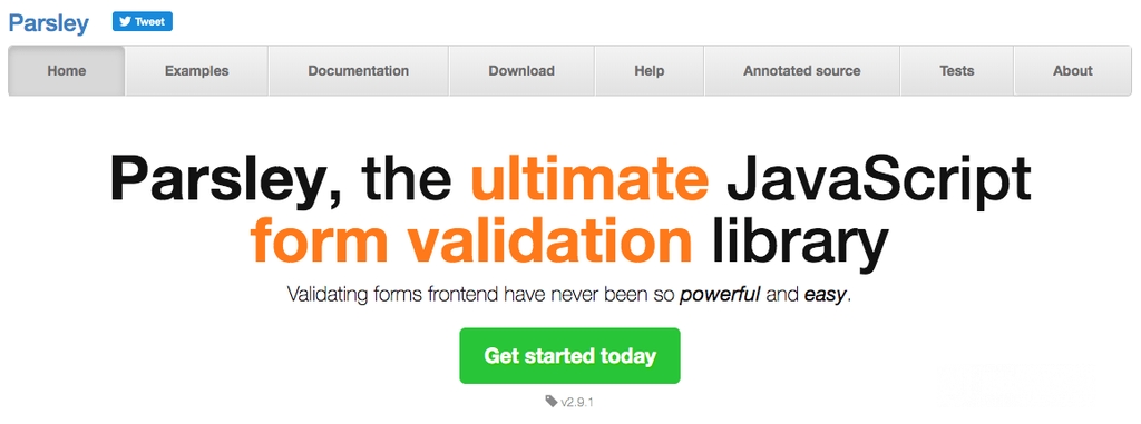 JavaScript библиотеки: Parsley.
