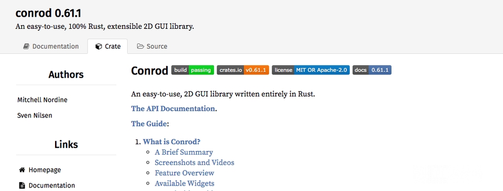 Rust vs C++: Conrod framework