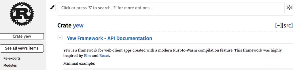 Rust và C++: Yew framework.