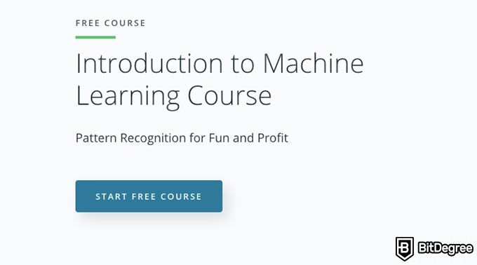 Best machine learning course: introduction to machine learning