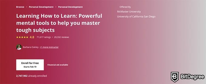 Coursera как научиться учиться: научитесь учиться.