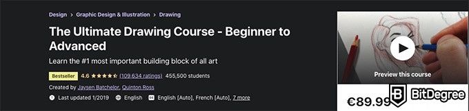 How to draw: The Ultimate Drawing Course on Udemy.