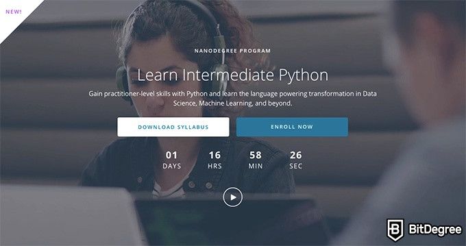 Python Udacity: Kursus Learn Intermediate Python.