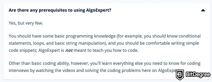 AlgoExpert Review: AlgoExpert prerequisites