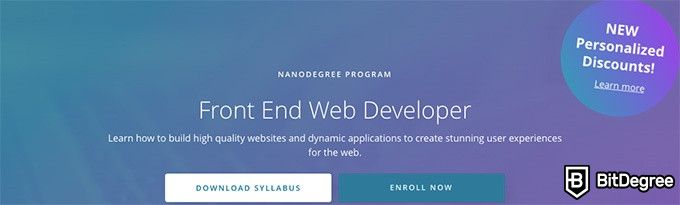 Best online coding courses: front end web developer.