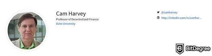 Best online finance degree programs: Cam Harvey, instructor on Coursera.
