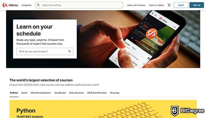 Best Udemy courses: Udemy homepage.
