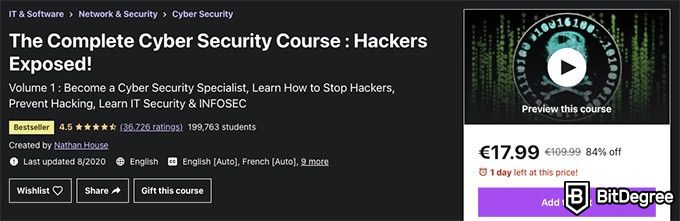 Cursos de Ciberseguridad Online: El curso completo de ciberseguridad.