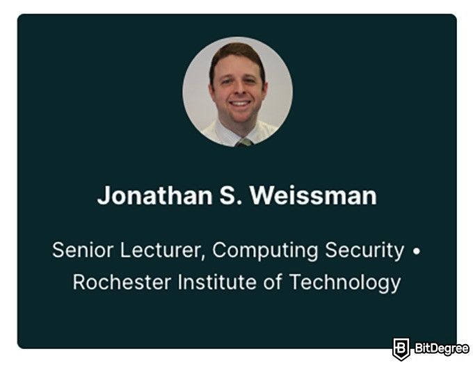 Cybersecurity Courses: Cybersecurity Fundamentals instructor
