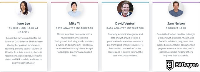 Data Analysis Degree: udacity data analyst course instructors.