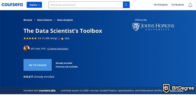 Best Data Science Courses: the Data Scientist's Toolbox
