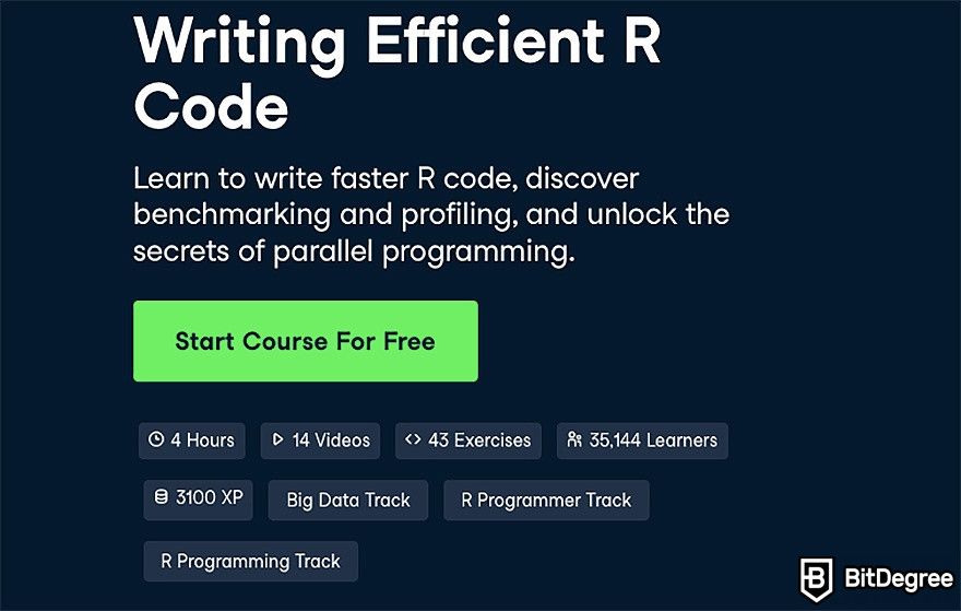 DataCamp R: Writing Efficient R Code course.
