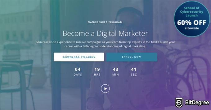 Digital marketing courses: udacity nanodegree.