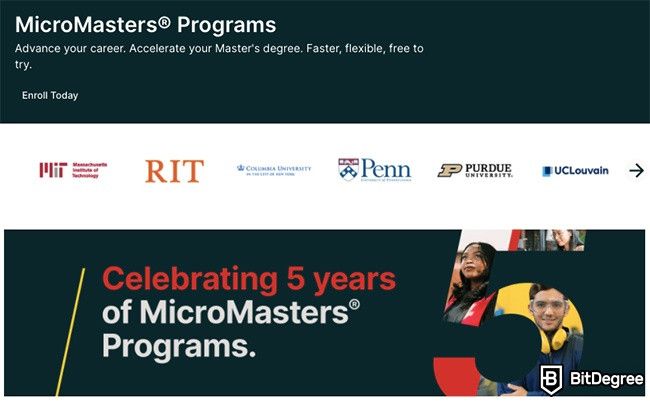 Distance Learning: MicroMasters on edX.