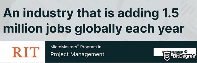 Các khóa học kinh doanh trực tuyến: edx quản lý dự án MicroMasters.