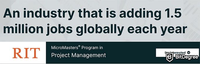 Online business courses: edx micromasters in project management