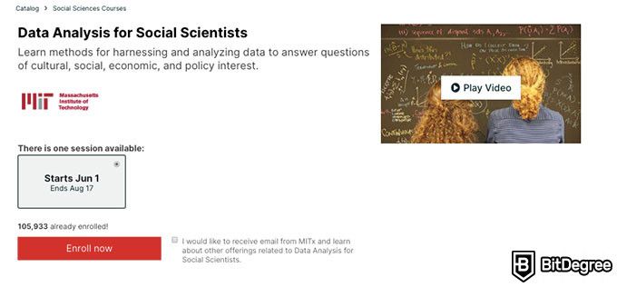 Khóa học thống kê MIT: khóa học edx phân tích dữ liệu cho các nhà khoa học xã hội.