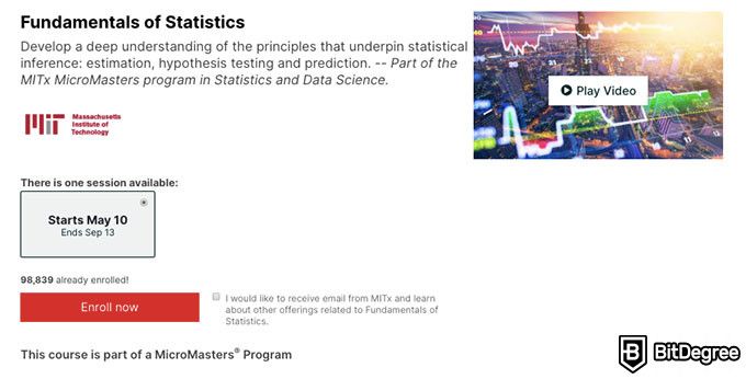 Mit statistics course: edx course fundamentals of statistics