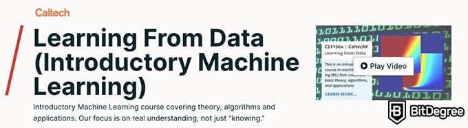 EdX Machine Learning - Learning from data
