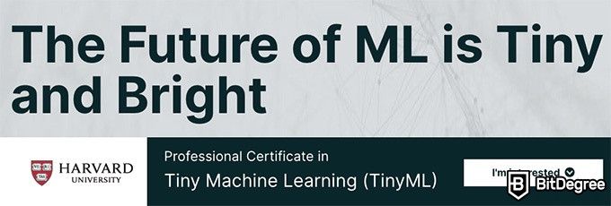 EdX Machine Learning - Tiny machine learning