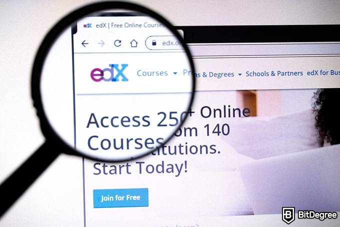 edX review: edX website.