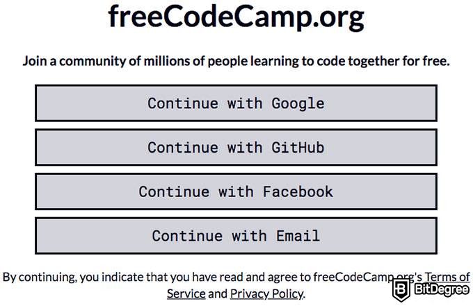 Resenha do freeCodeCamp: Registro.