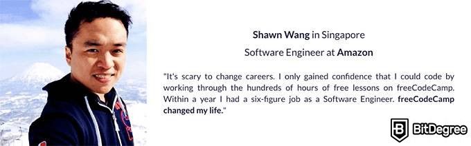 Đánh giá freeCodeCamp: Lời chứng thực.