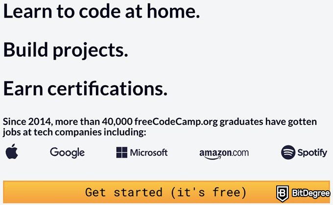 freeCodeCamp или Codecademy: учитесь на дому.