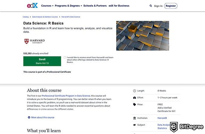 Harvard online courses: Data Science: R Basics.