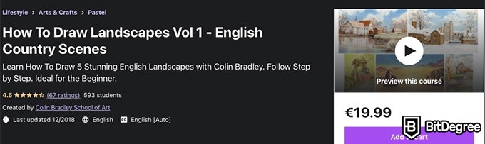 How to draw: How to Draw Landscaped Vol 1 - English Country Scenes on Udemy.