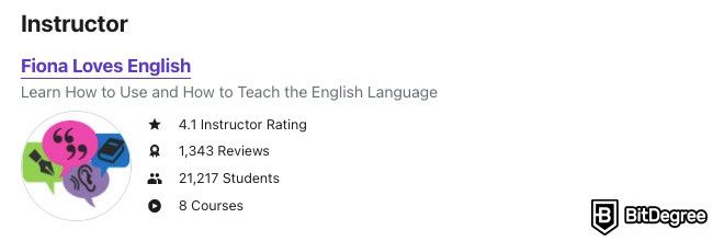 Cách học tiếng Anh: Người hướng dẫn khóa học TEFL Cơ bản trên Udemy.