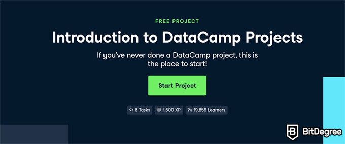 Hybrid Learning: Introduction to DataCamp Projects.