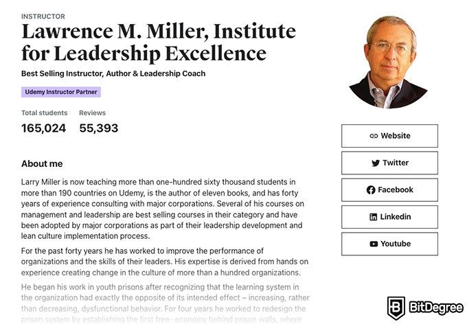 Leadership courses online: Lawrence M. Miller.