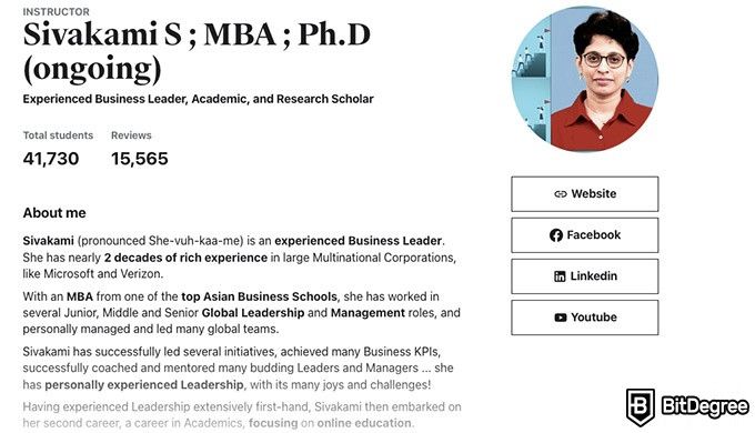 Leadership courses online: Sivamaki S.