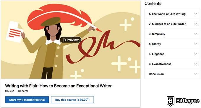 Ulasan LinkedIn Learning: Salah satu pratinjau kursus cara menjadi penulis.