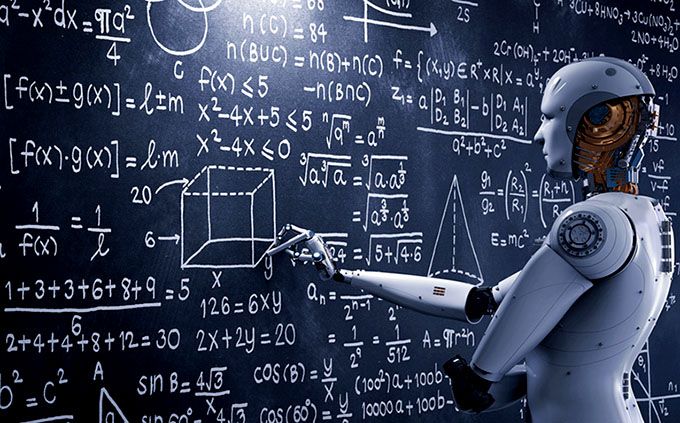 Aprendizado de máquina Coursera: Robô resolvendo equações.