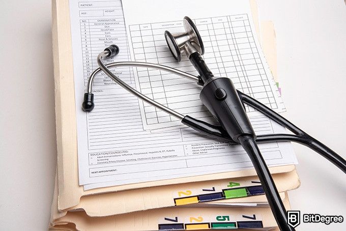 Medical Coding Classes Online - medical notes and a stethoscope.