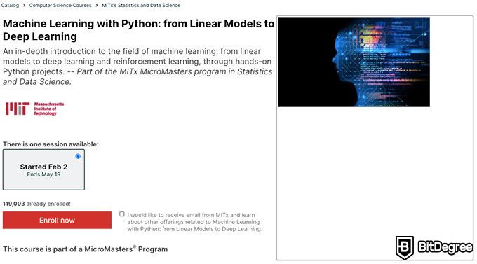 MIT machine learning course: Machine Learning with Python.